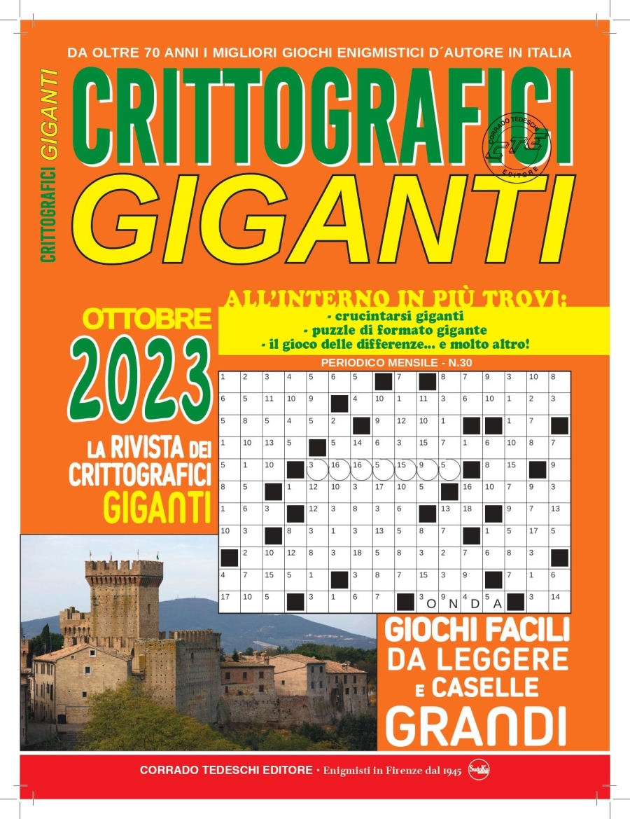 Crittografici Giganti N 30 SPREA EDITORI