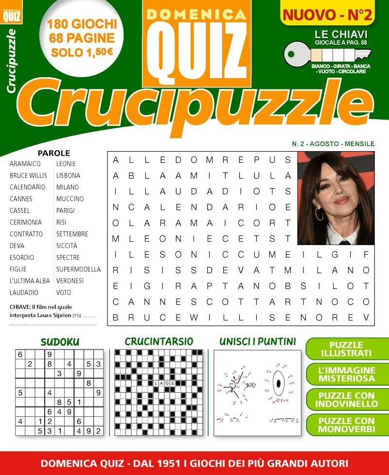 Domenica Quiz Crucipuzzle N 2 SPREA EDITORI