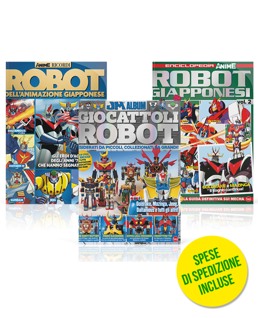 Copertina Anime Cult Ricordi n.1 + Japan Magazine Album n.1 + Anime Cult Enciclopedia n.1