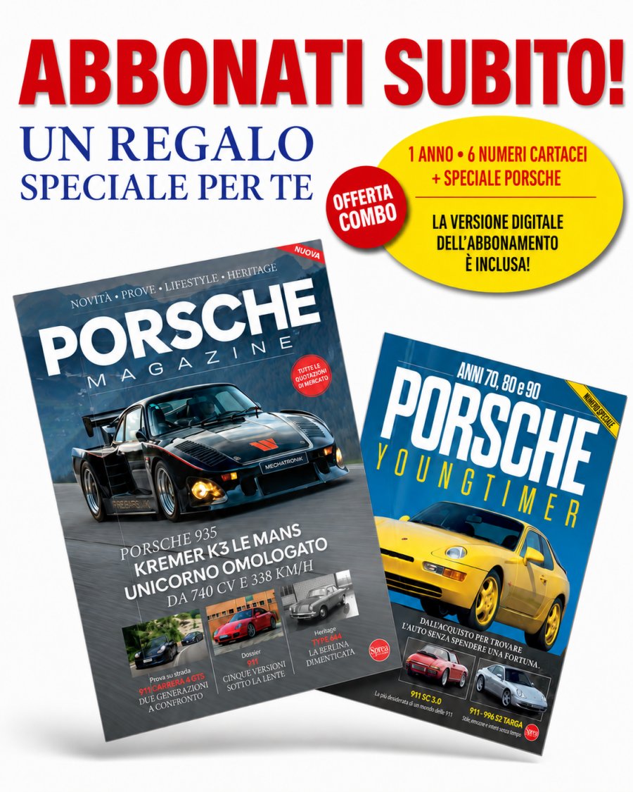 Copertina Abbonamento Porsche Magazine + Enciclopedia Porsche n.3