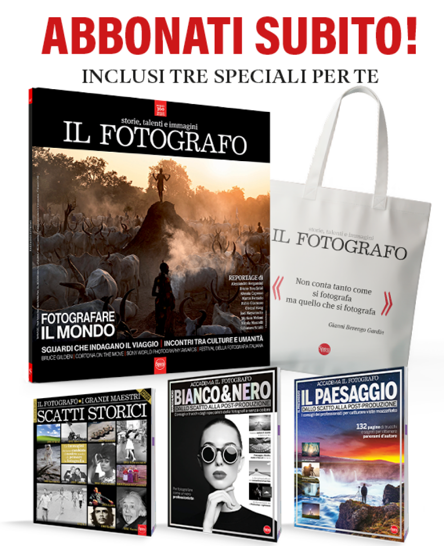 Copertina rivista Abbonamento Cartaceo Il Fotografo + 3 speciali inclusi