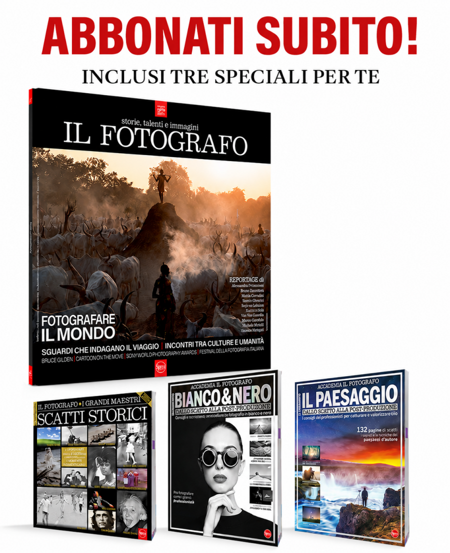 Copertina rivista Abbonamento Cartaceo Il Fotografo + 3 speciali inclusi