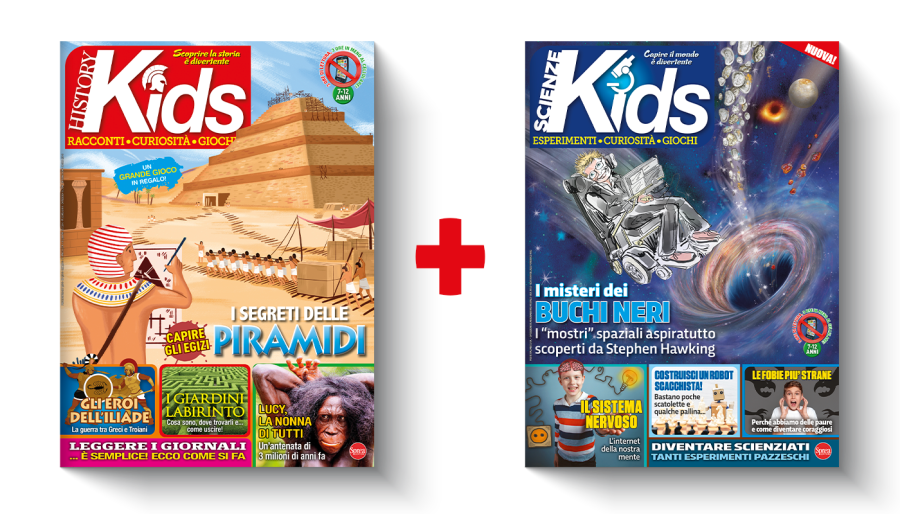 Copertina rivista History Kids e Scienze Kids Cartaceo