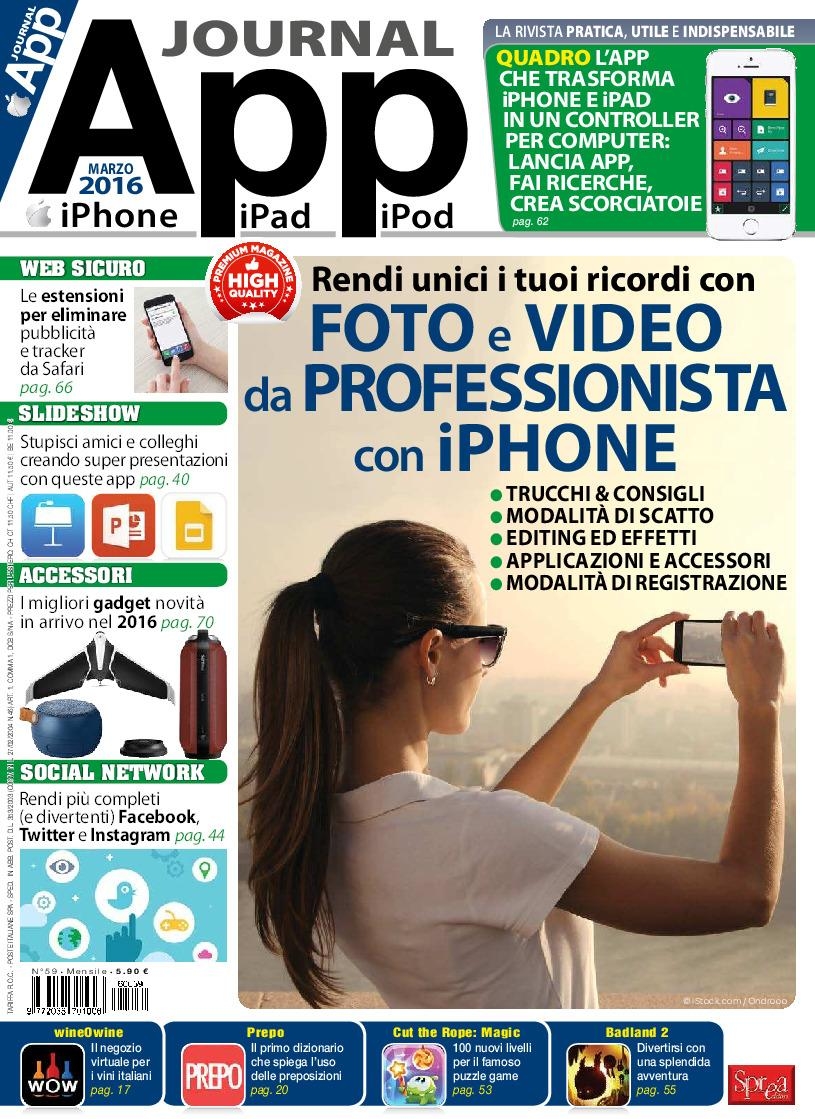 Copertina App Journal n.59