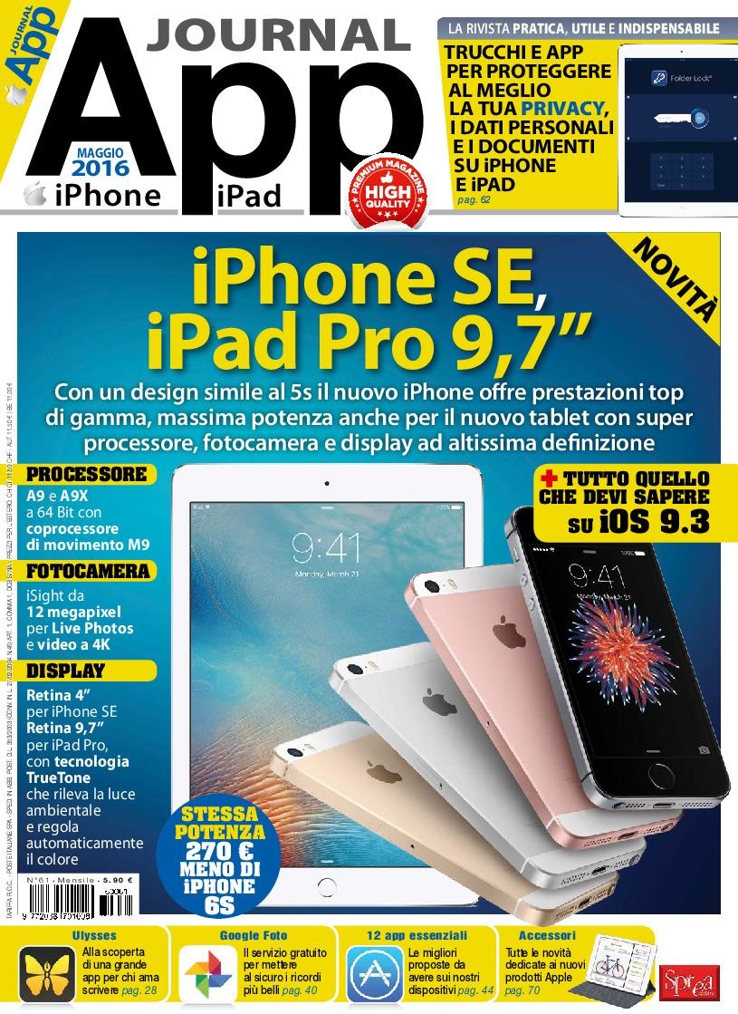 Copertina App Journal n.61