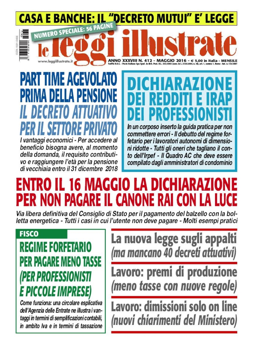 Copertina Leggi Illustrate n.412