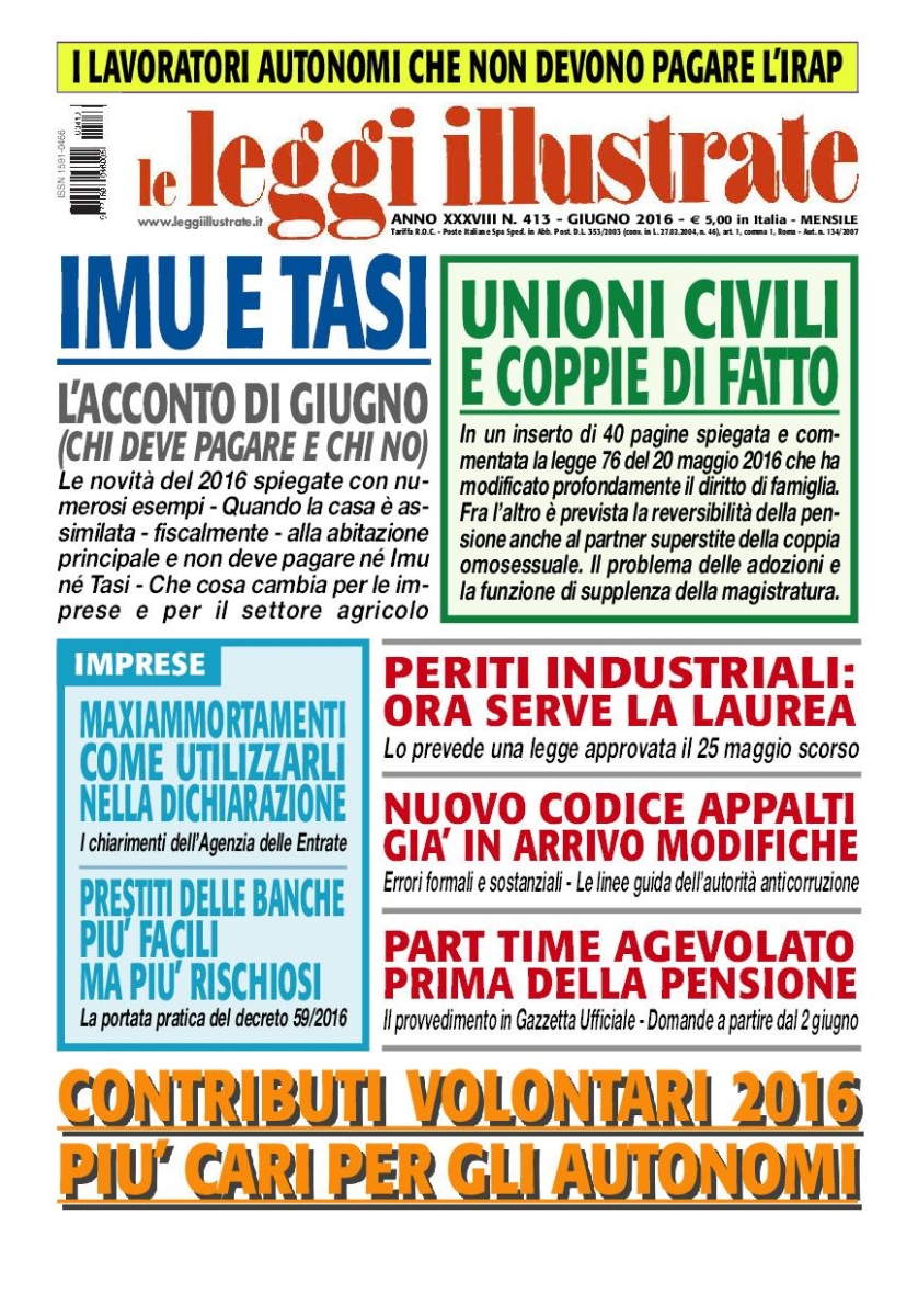 Copertina Leggi Illustrate n.413