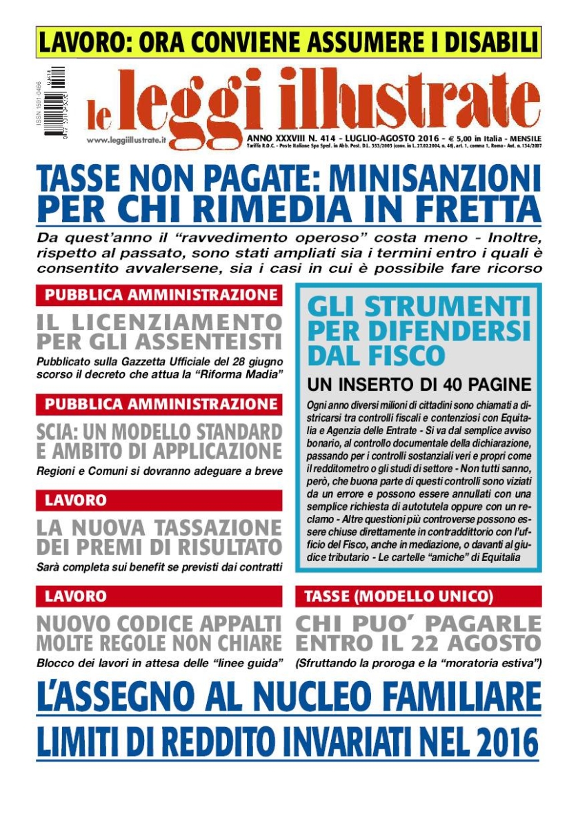 Copertina Leggi Illustrate n.414