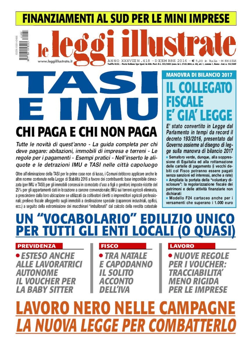 Copertina Leggi Illustrate n.418