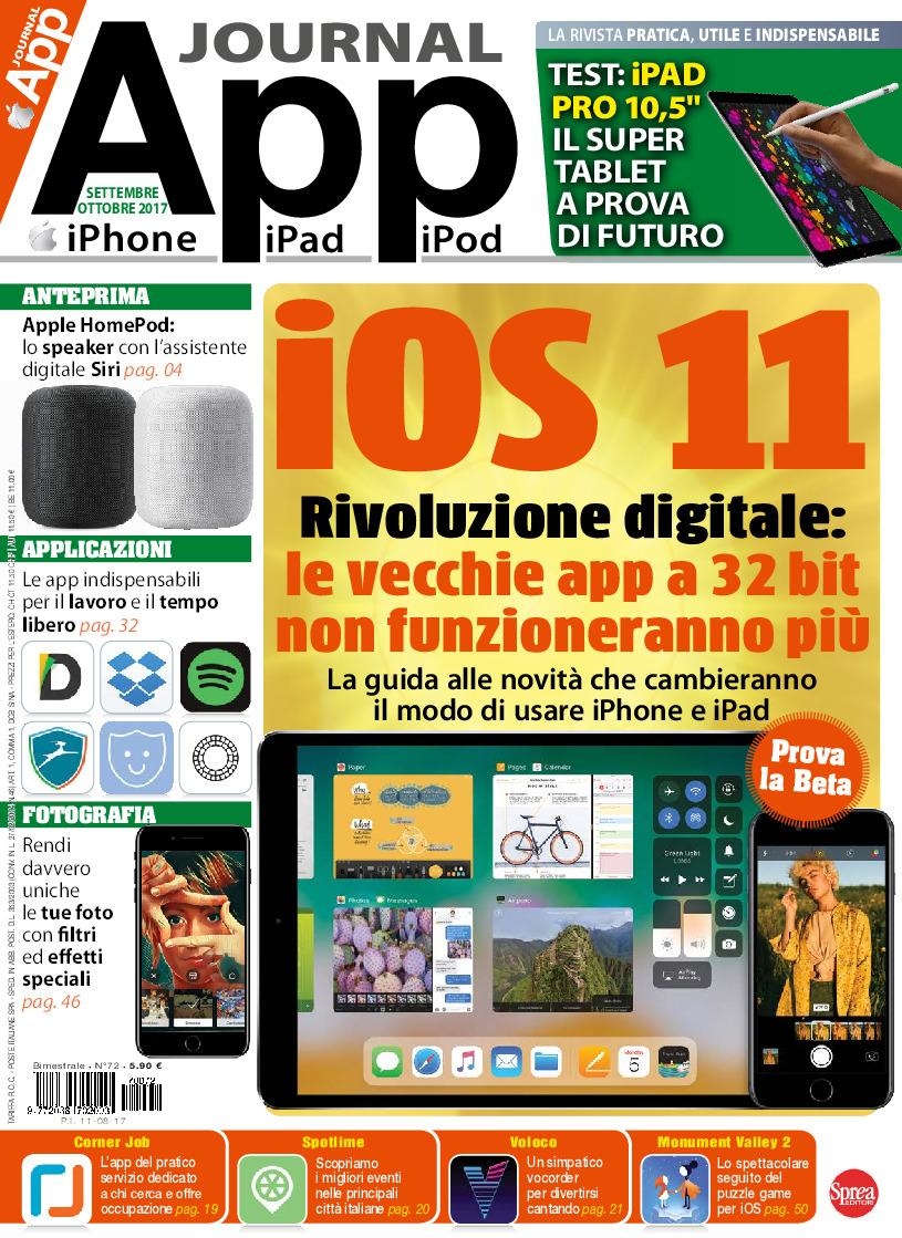 Copertina App Journal n.72
