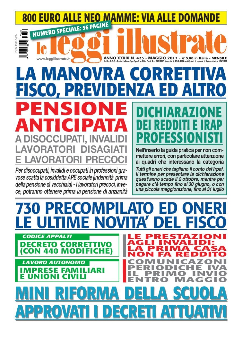 Copertina Leggi Illustrate n.423