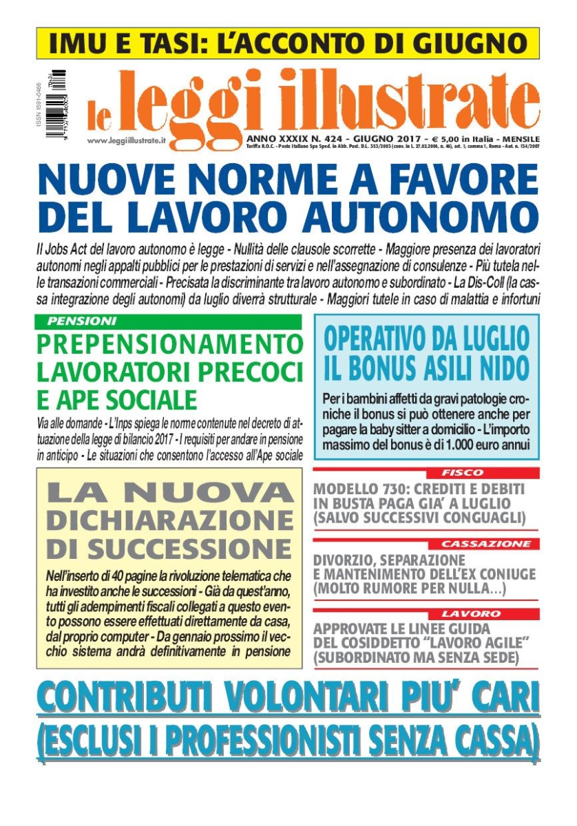 Copertina Leggi Illustrate n.424