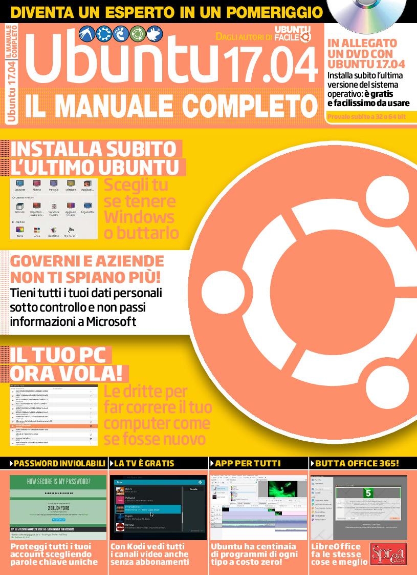 Copertina Ubuntu Facile Manuale + Dvd n.3