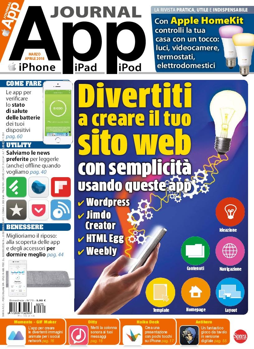 Copertina App Journal n.75