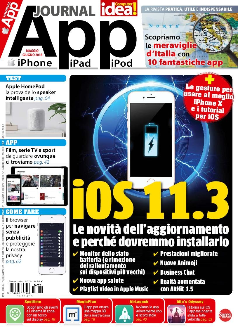 Copertina App Journal n.76