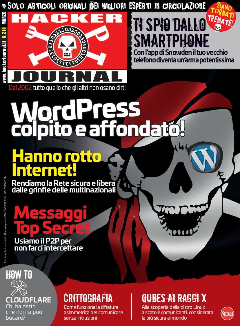 Copertina Hacker Journal n.218