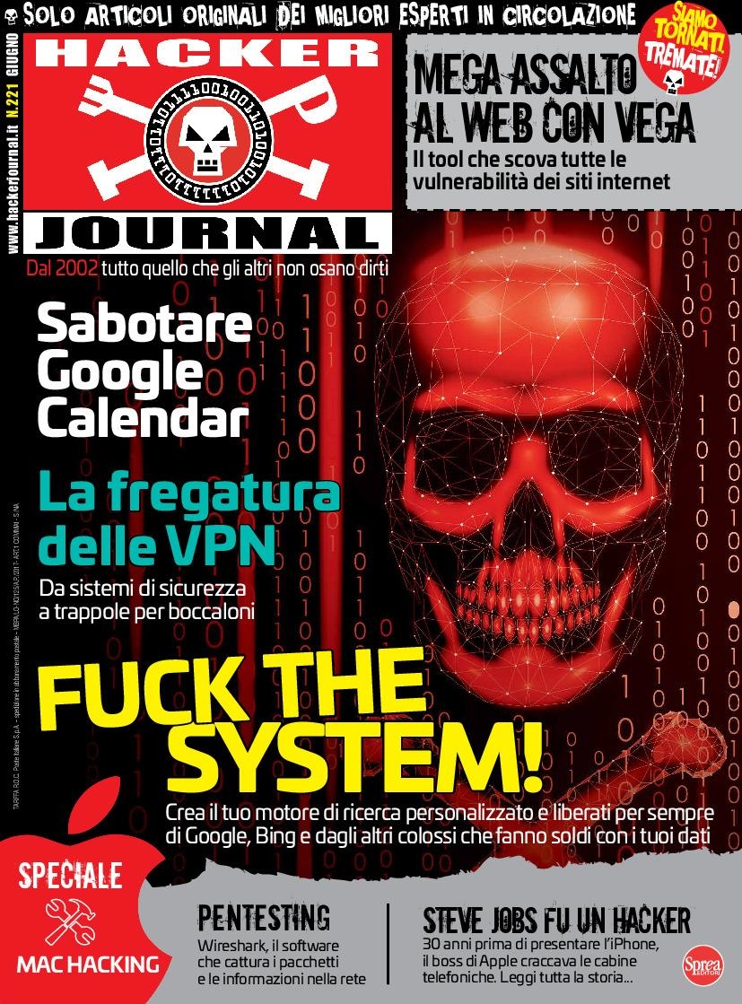 Copertina Hacker Journal n.221