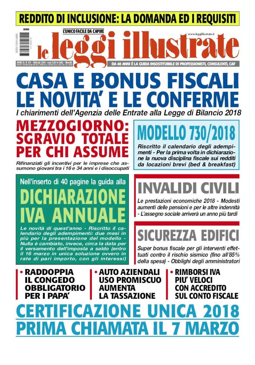 Copertina Leggi Illustrate n.431