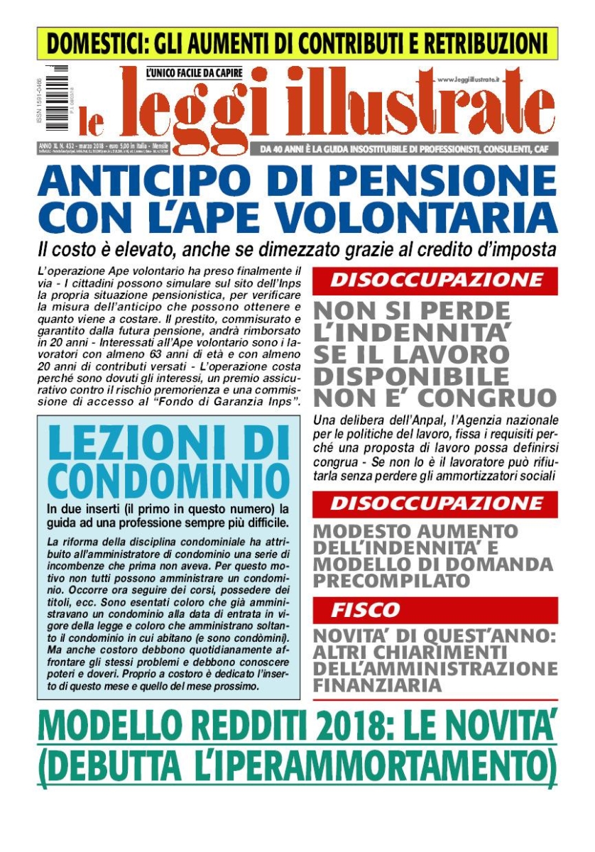 Copertina Leggi Illustrate n.432