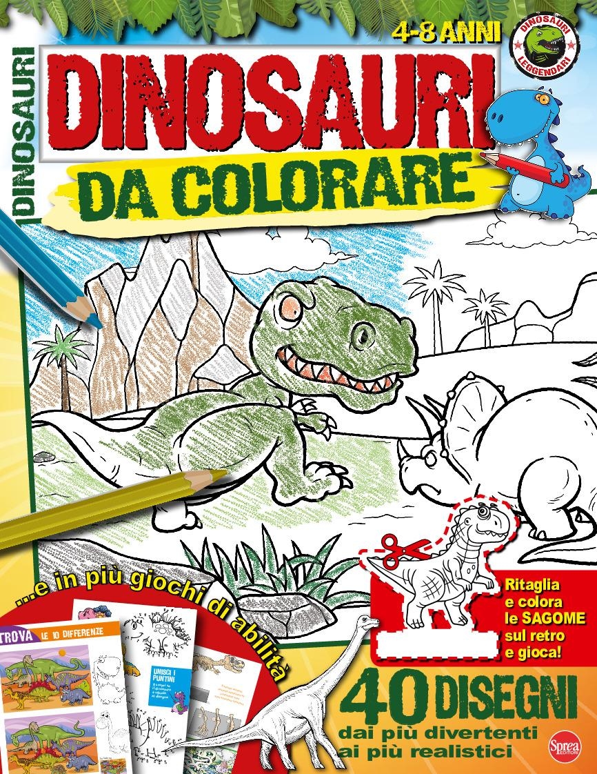 Copertina Dinosauri Leggendari Color n.1
