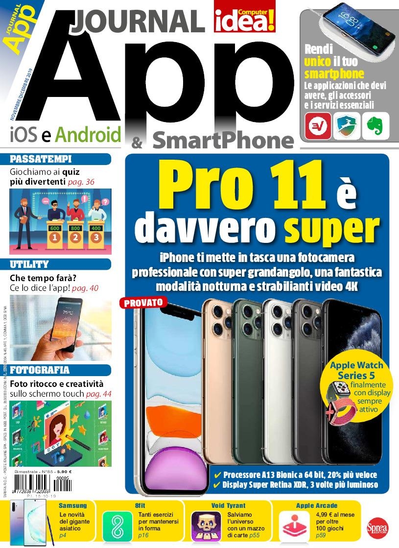 Copertina App Journal n.85