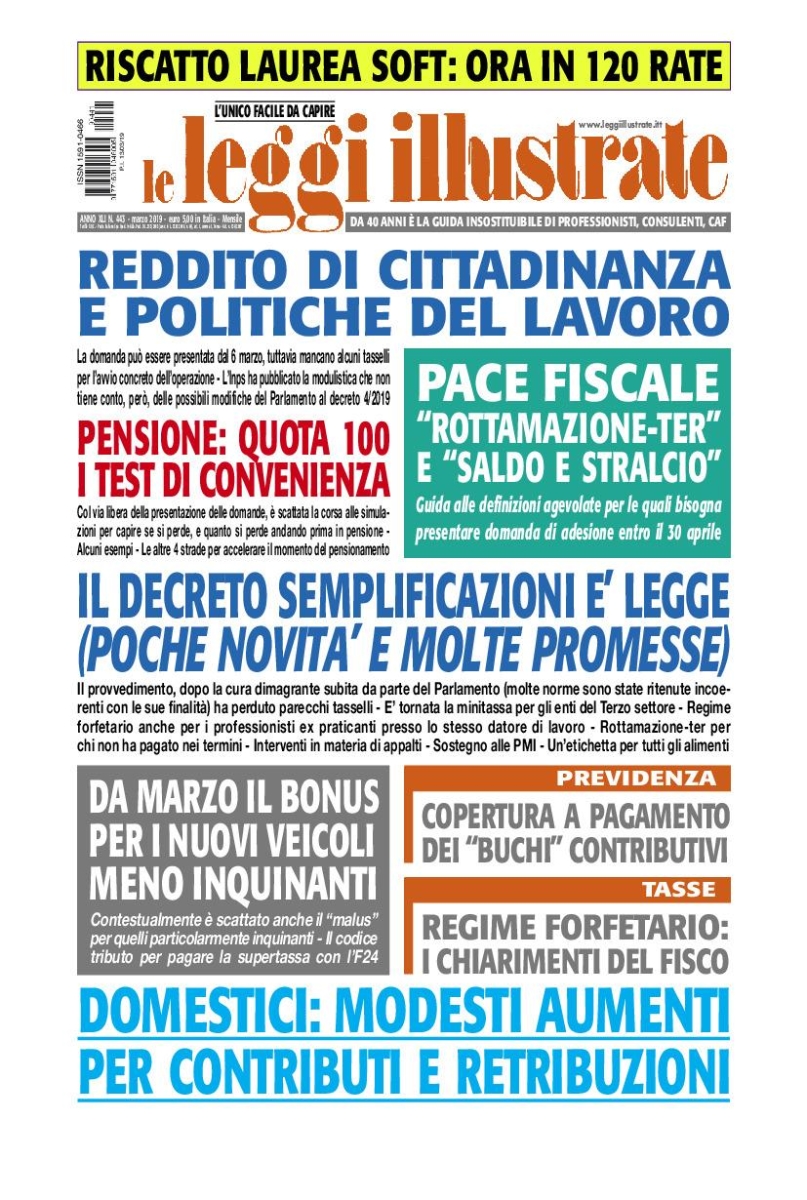 Copertina Leggi Illustrate n.443