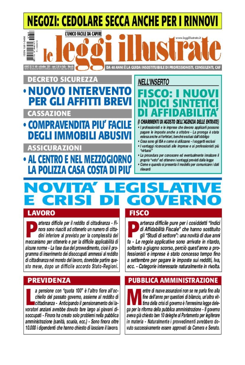 Copertina Leggi Illustrate n.448