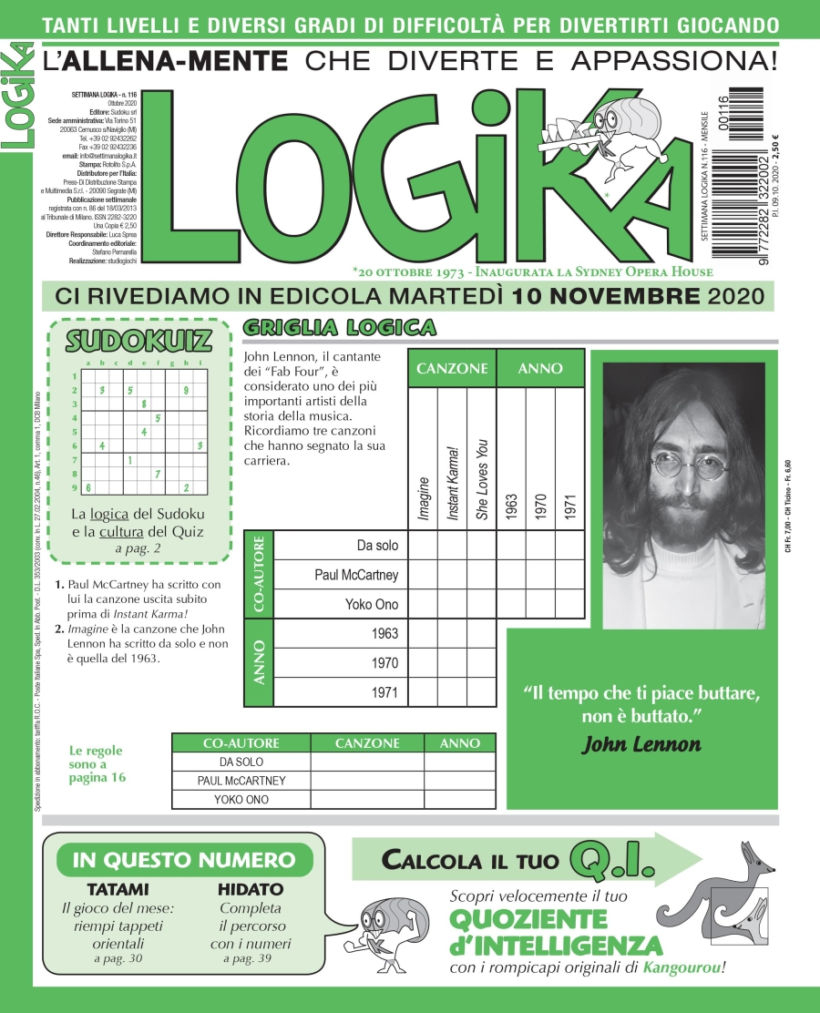 Copertina Settimana Logika n.116