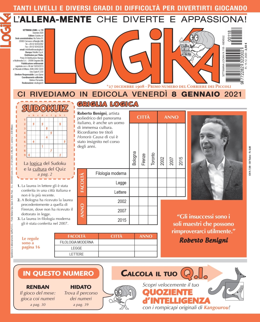 Copertina Settimana Logika n.118