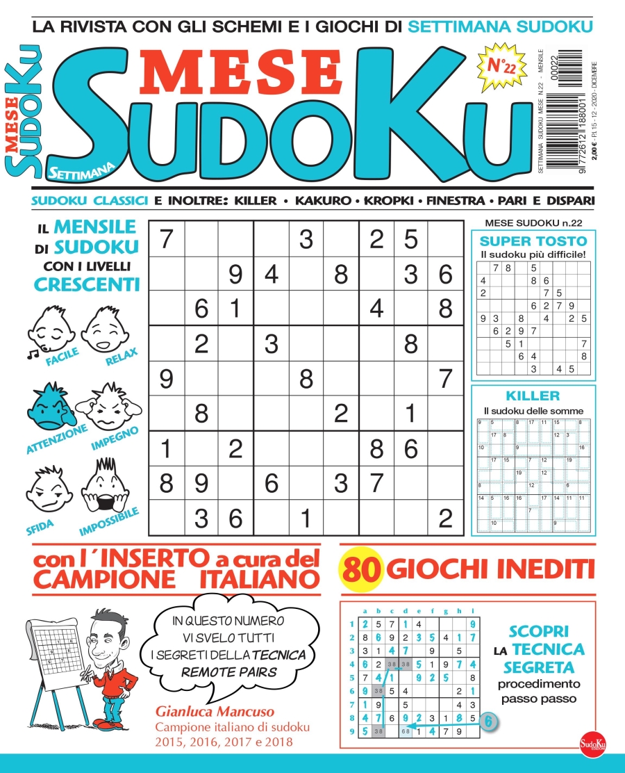 Copertina Settimana Sudoku Mese n.22
