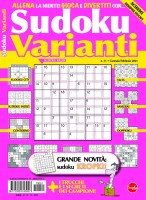 Copertina rivista Sudoku Varianti