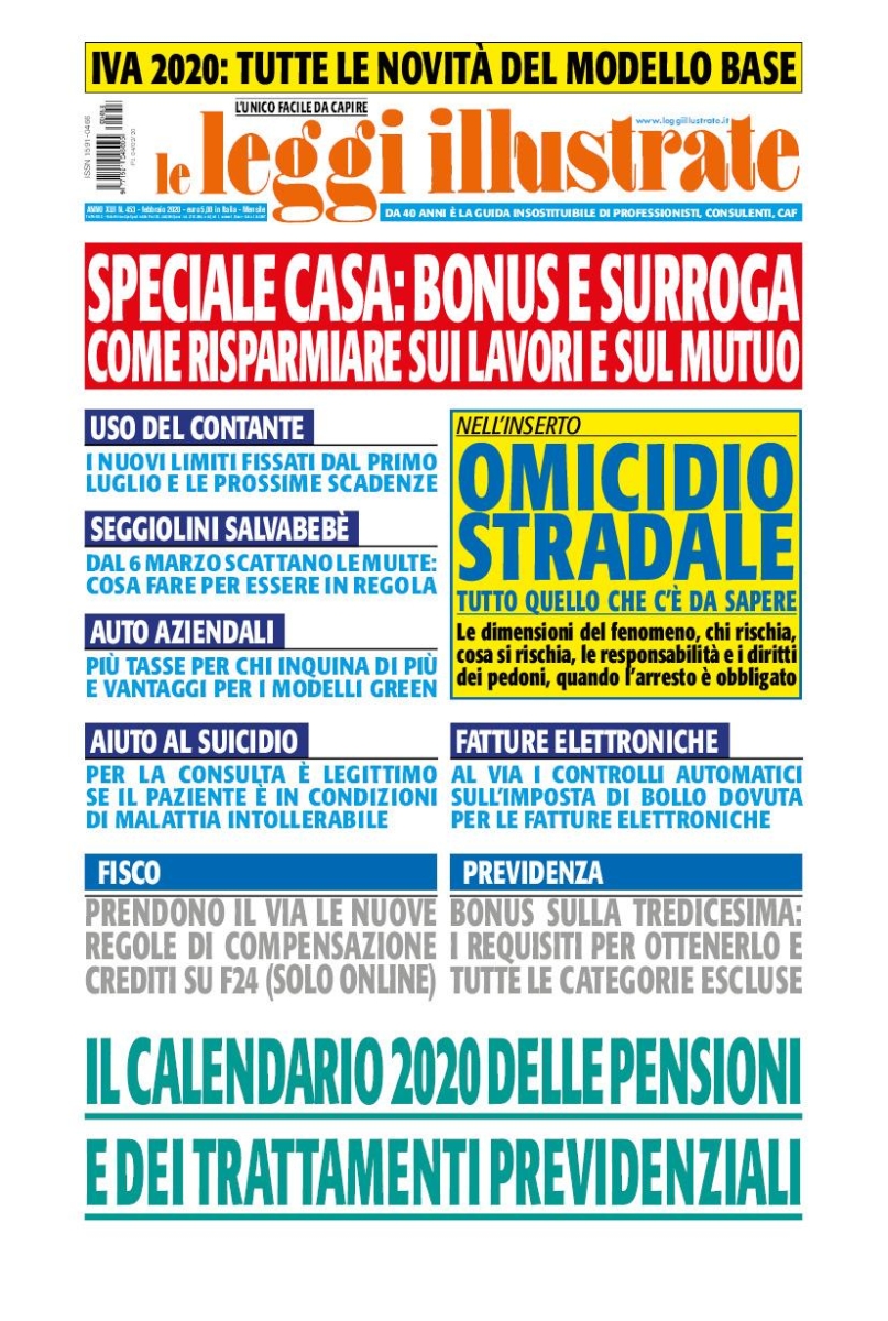 Copertina Leggi Illustrate n.453