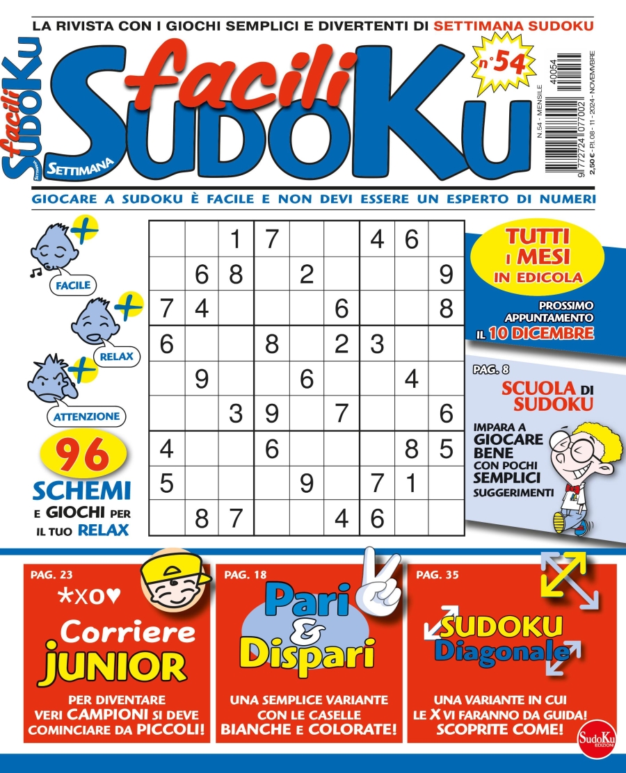 Copertina Facili Sudoku n.54