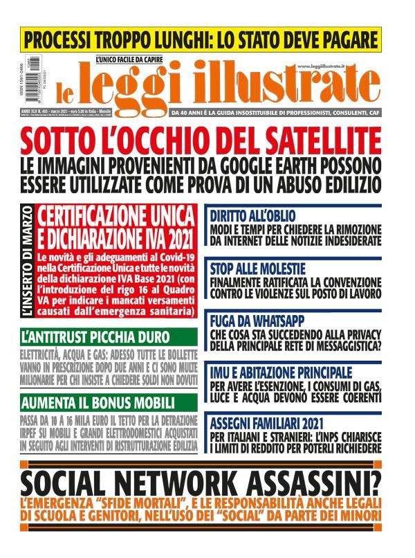 Copertina Leggi Illustrate n.465