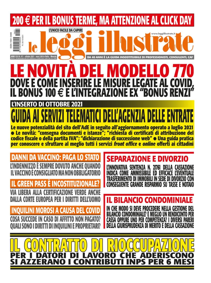 Copertina Leggi Illustrate n.471