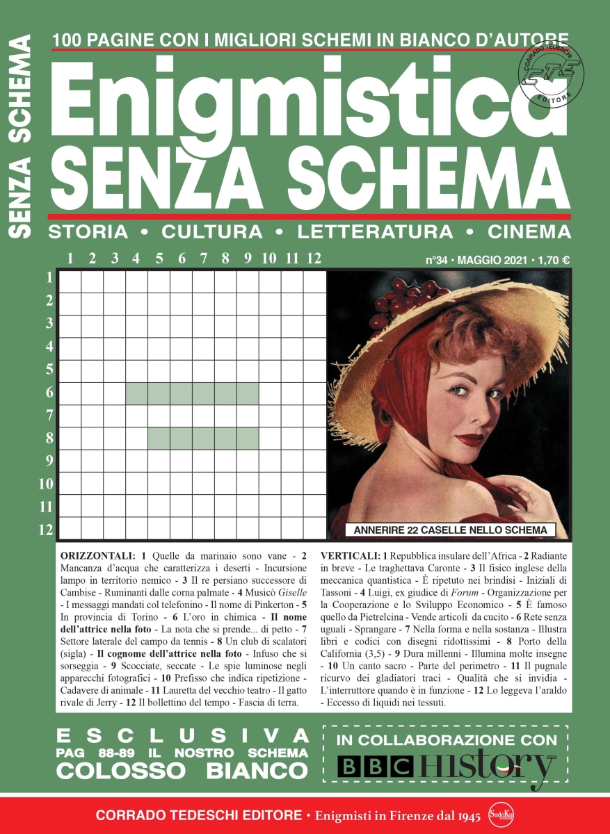 Copertina Enigmistica Senza Schema n.34