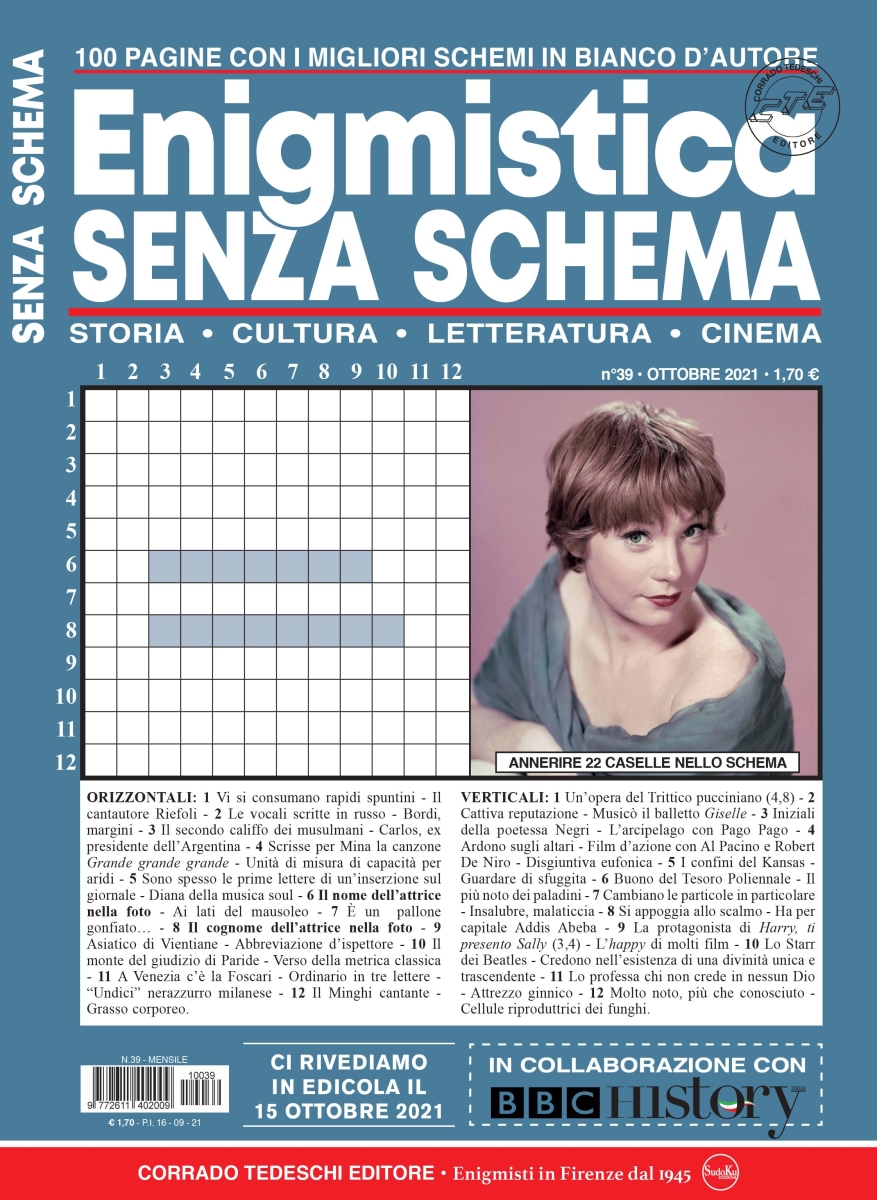 Copertina Enigmistica Senza Schema n.39