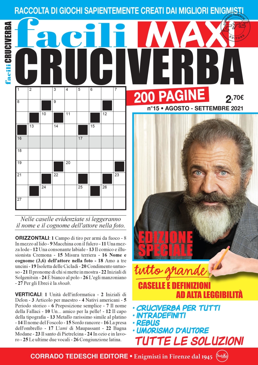 Copertina Facili Cruciverba Maxi n.15