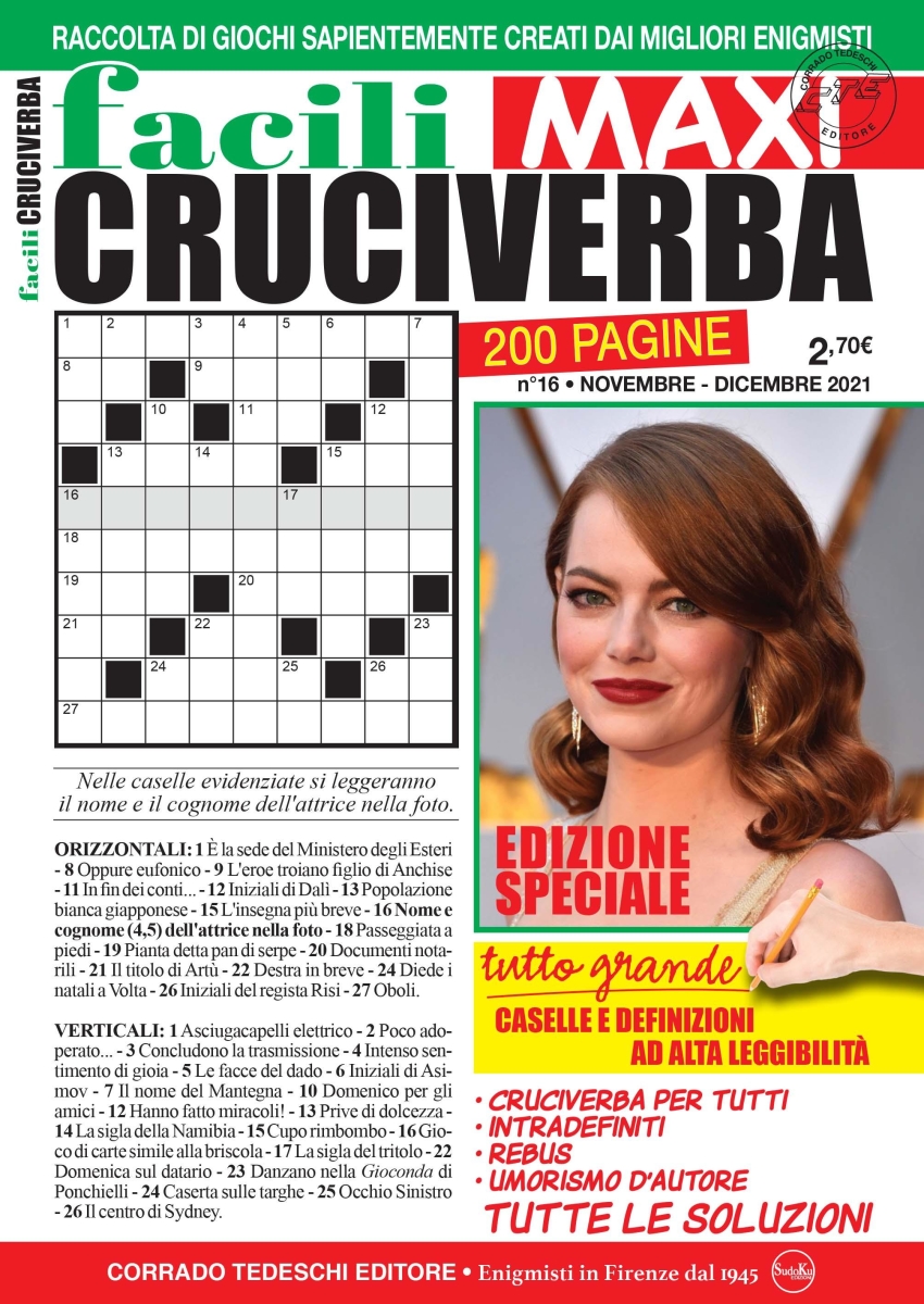 Copertina Facili Cruciverba Maxi n.16