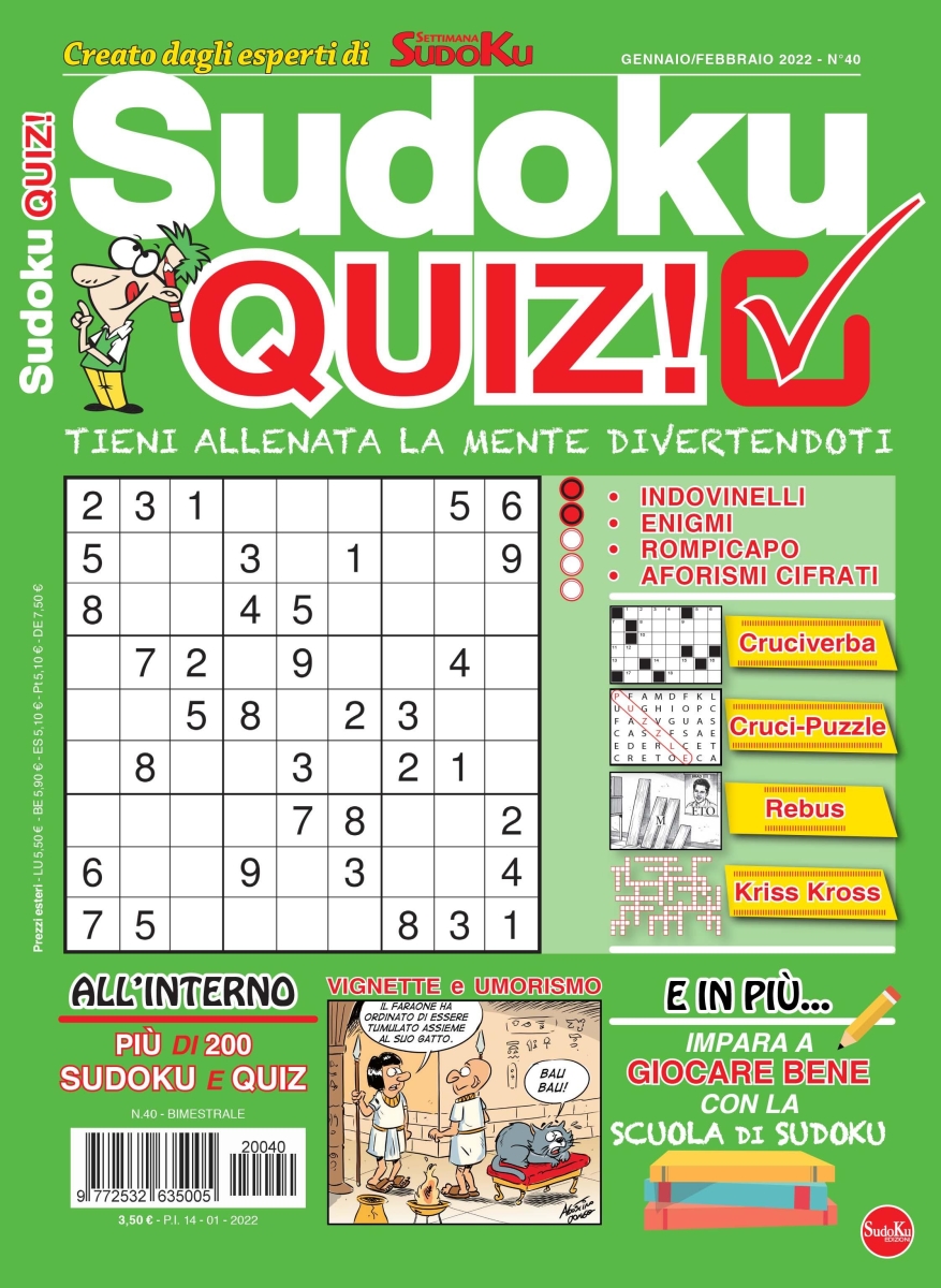Copertina Sudoku Quiz n.40