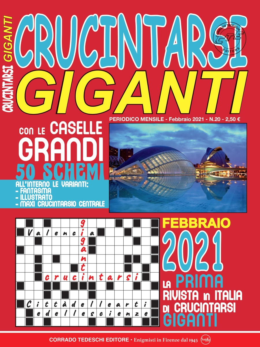 Copertina Crucintarsi Giganti n.20