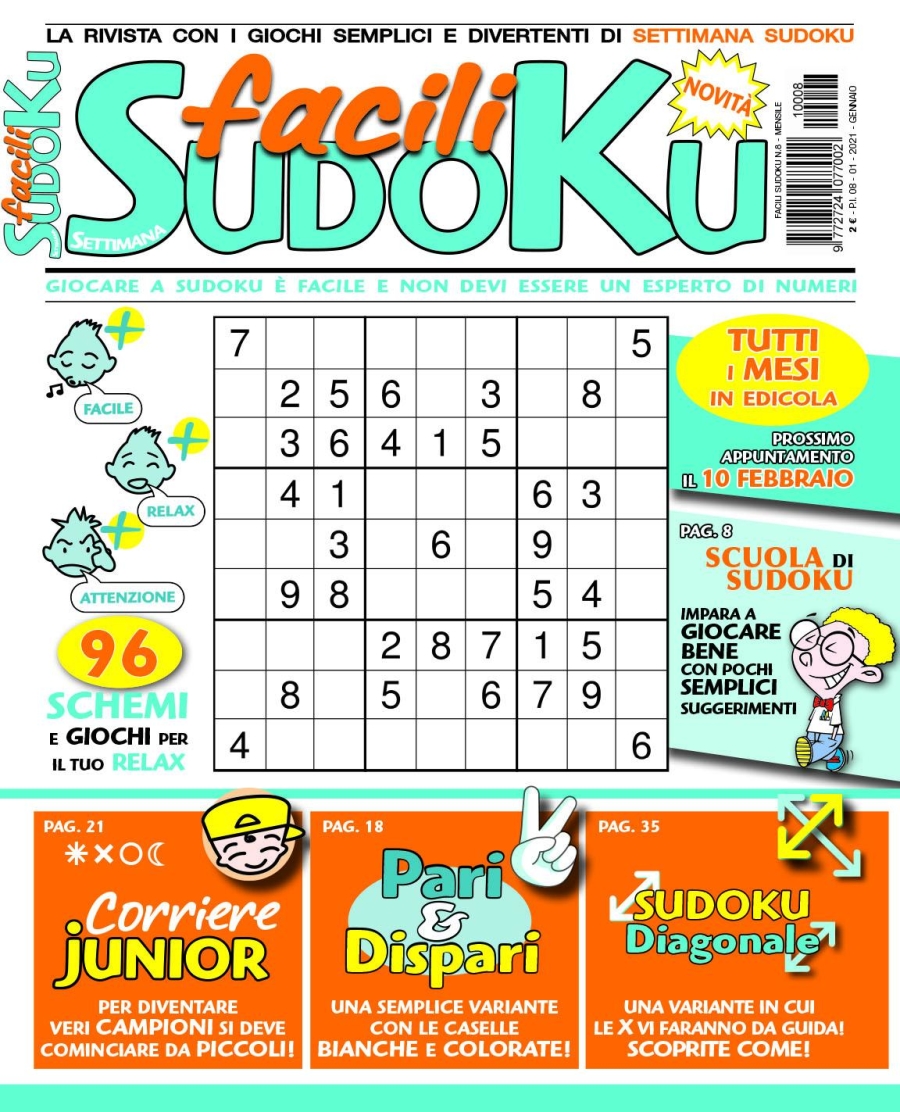 Copertina Facili Sudoku n.8