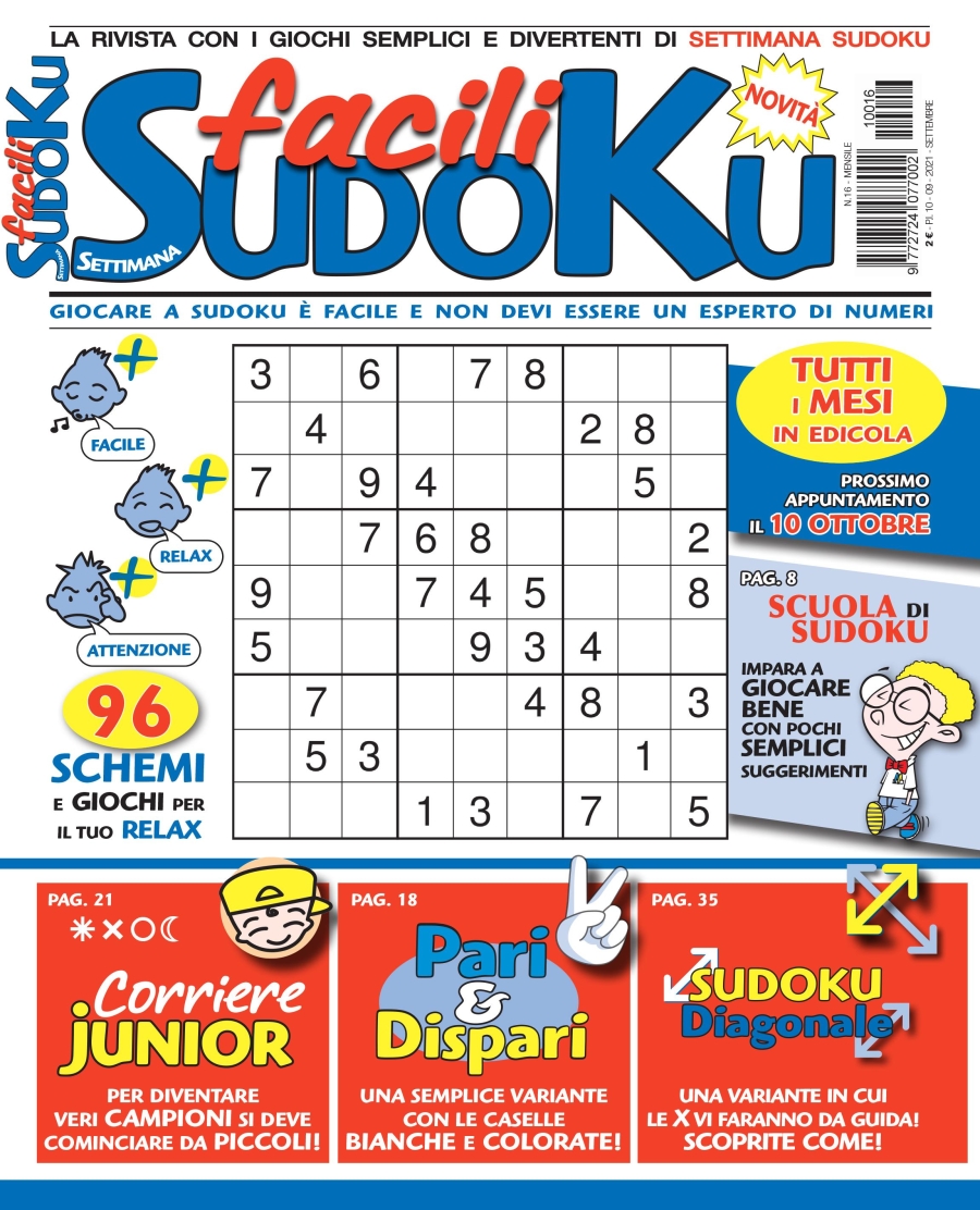 Copertina Facili Sudoku n.16