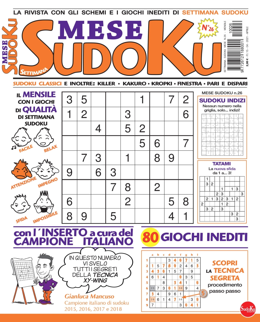 Copertina Settimana Sudoku Mese n.26
