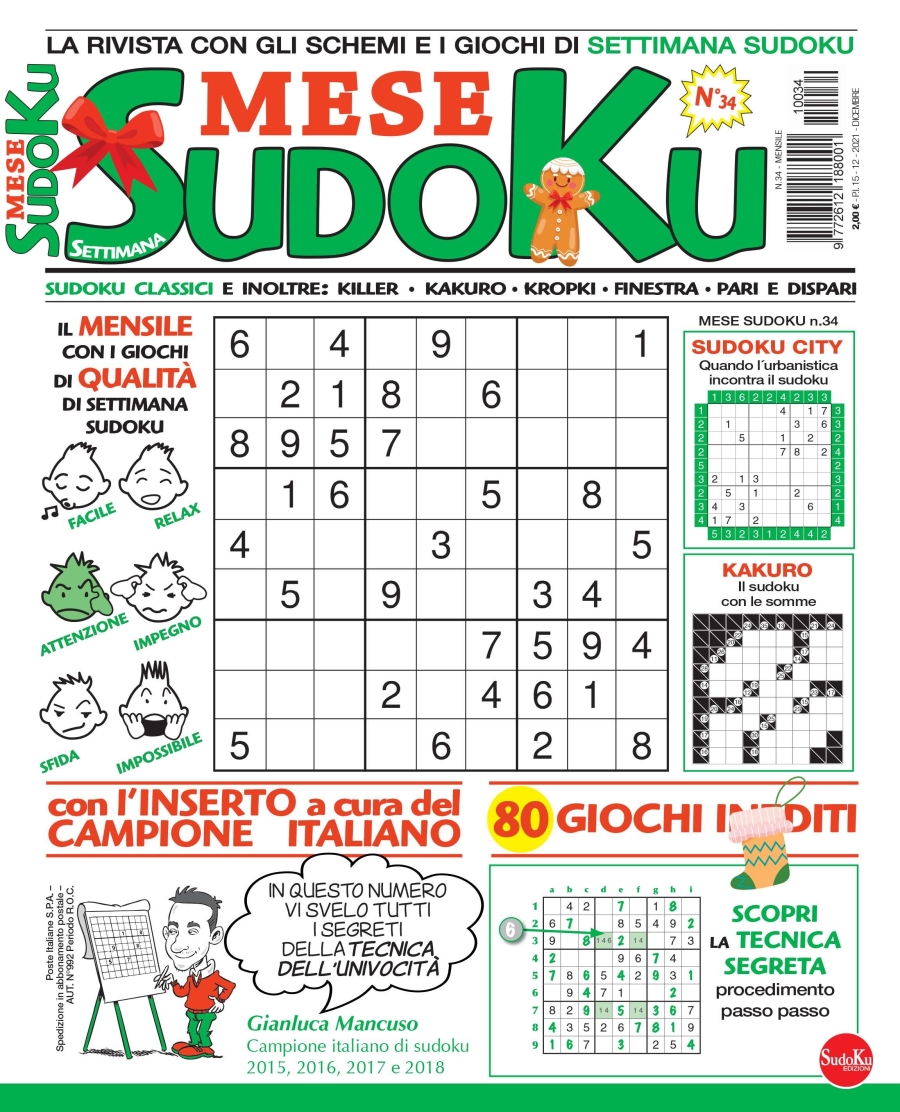 Copertina Settimana Sudoku Mese n.34