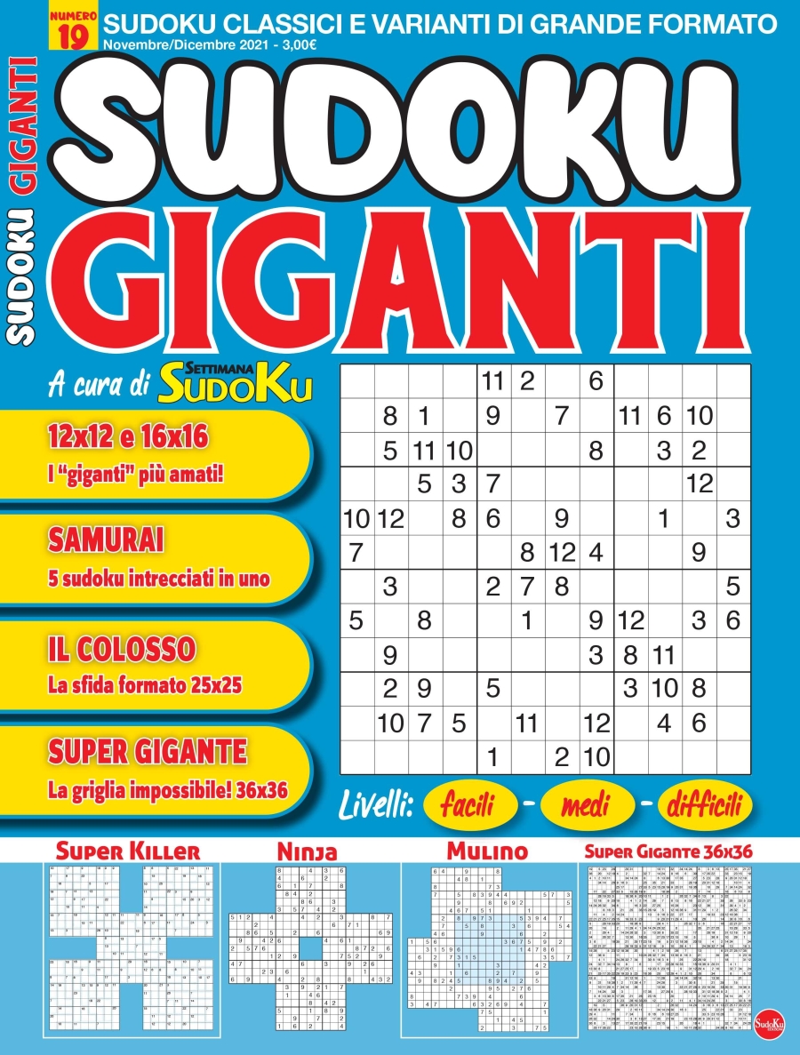 Copertina Sudoku Giganti n.19