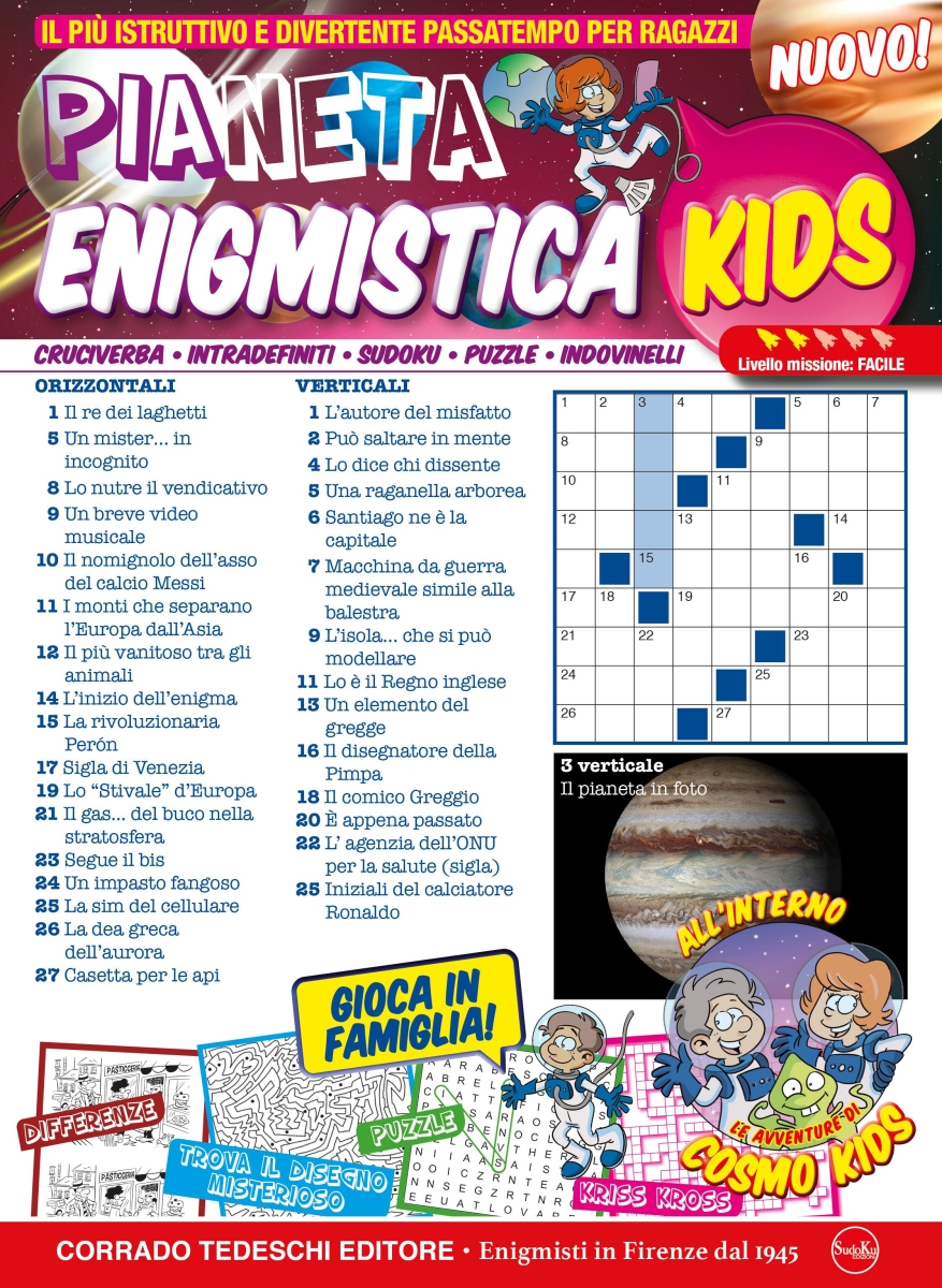 Copertina Pianeta Enigmistica kids n.6