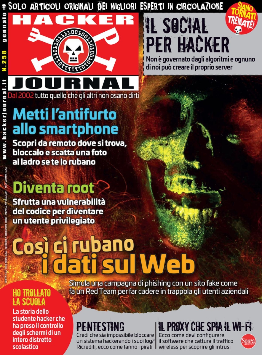 Copertina Hacker Journal n.258