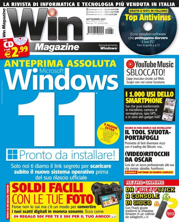 Copertina Win Magazine n.281