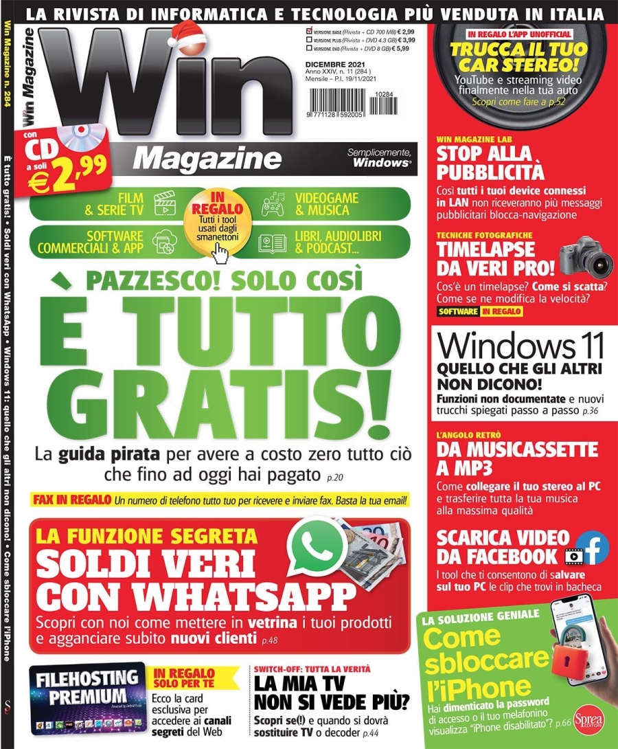 Copertina Win Magazine n.284